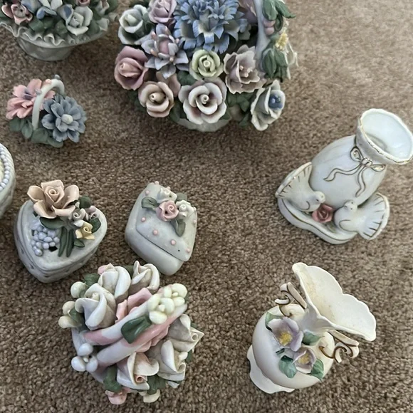 Floral Porcelain Figurine Collection - Picture 6 of 7